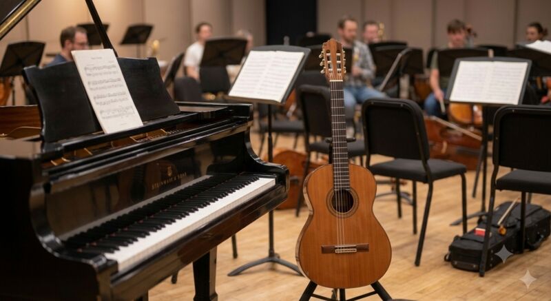 Piano y guitarra clásica
